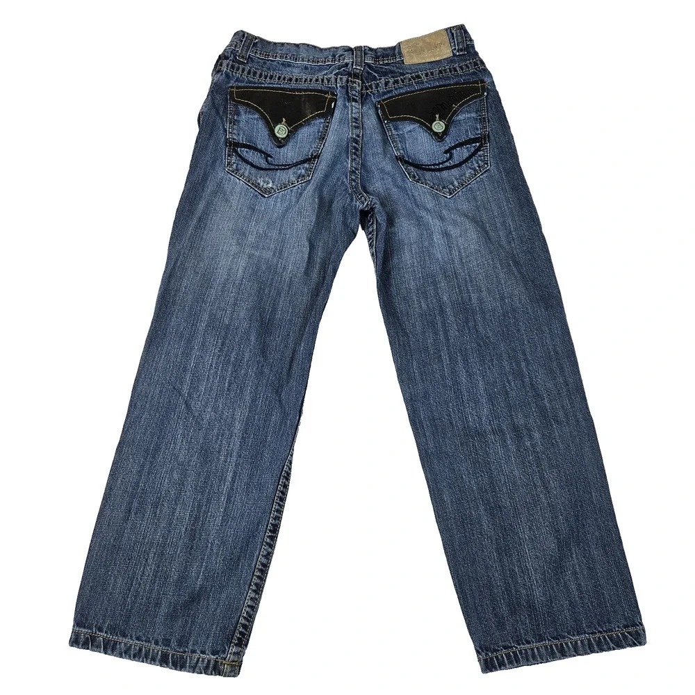 Y2K Wide Leg Jean Men 36x29 Southpole Blue A Prodigee Straight 90s 2000s Baggy